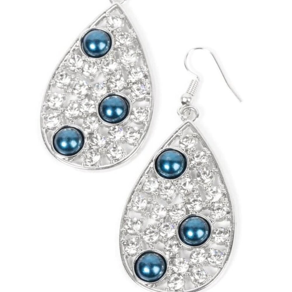 Paparazzi Bauble Burst Blue Earrings